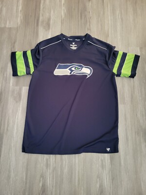 NWOT Seattle Seahawks Retro Jersey shirt Inspired Top Large Stitched  Metcalf