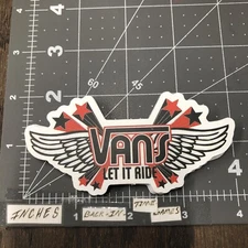 Vans Let It Ride Adult Humor Sticker For Skateboard Bottle Guitar Ect Mat48