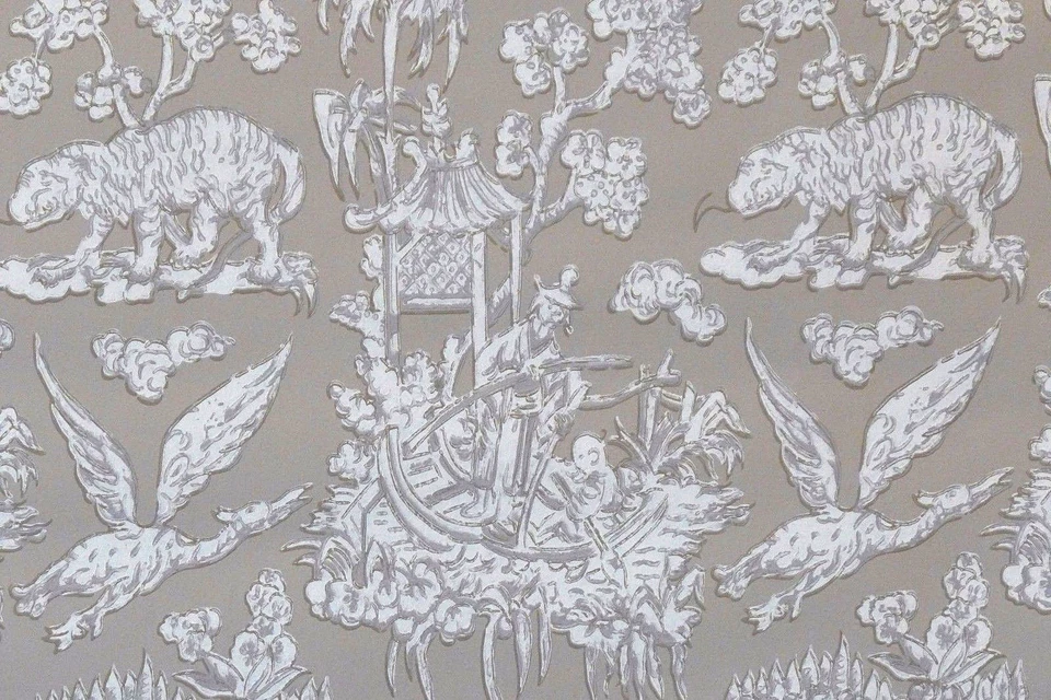 Papel pintado vintage L'Empereur musgo oriental asiático por motivo Foto 4 de 4