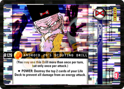 DBZ Dragon Ball Z TCG Panini Evolution R129 Android 20's Scouting