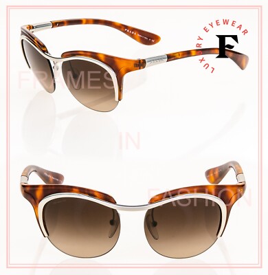 Prada Dixie style vintage sunglasses new with case PRADA Dixie Oval Retro PR60OS Green Yellow Silver Mirror 60O  main image 4