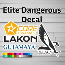 Elite Dangerous Manufacturer Decal vinyl for Car laptop window tumbler water bo