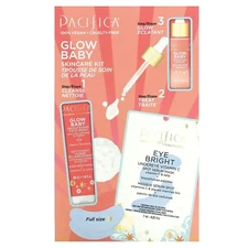 PACIFICA: GLOW BABY SKINCARE KIT 3PC. 2.63 FLOZ. ORG $30 SALE $24
