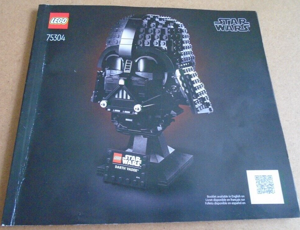 LEGO Star Wars 75304 Darth Vader Helmet Instruction / Manual ONLY