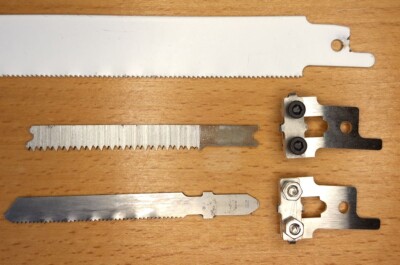Aufnahme Adapter Stichsägeblätter U-Schaft, T-Schaft in Säbelsäge Reciprosäge