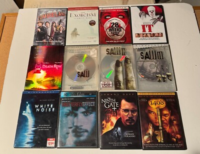 Lot Of 29 Horror Dvds,  Saw 1,2,3 ,Zombieland, Hellboy,it,hostel, free shipping