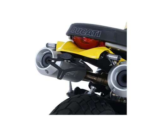 Ducati 1100 Scrambler-18/21- Soporte de Placa R&G RACING / LP0256BK