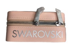 Swarovski Travel Jewelry Pouch Box Pink NEW Zip