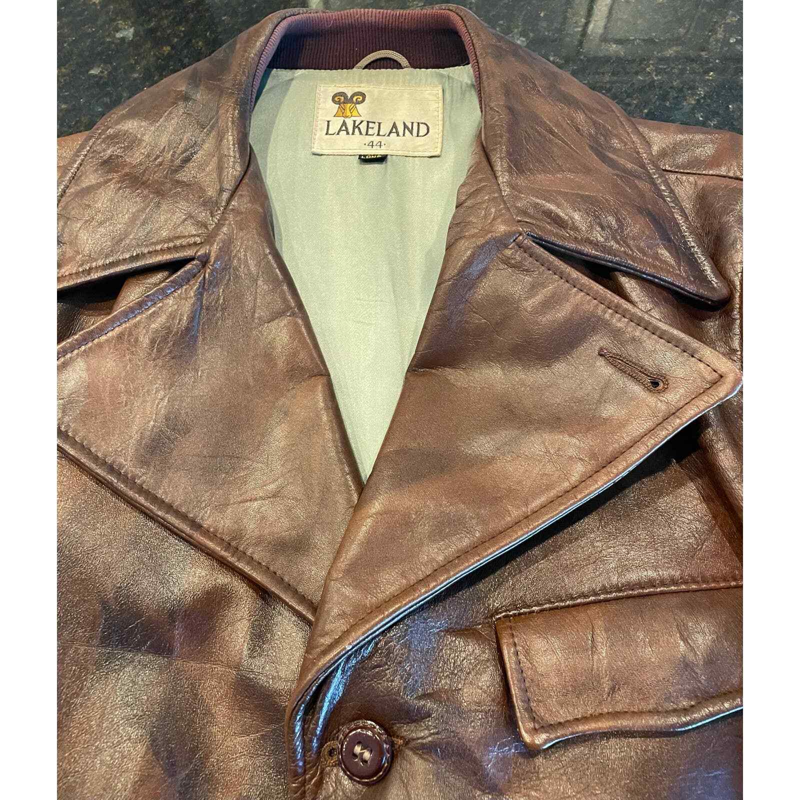 Vintage 1970’s Lakeland Long Leather Jacket Gem