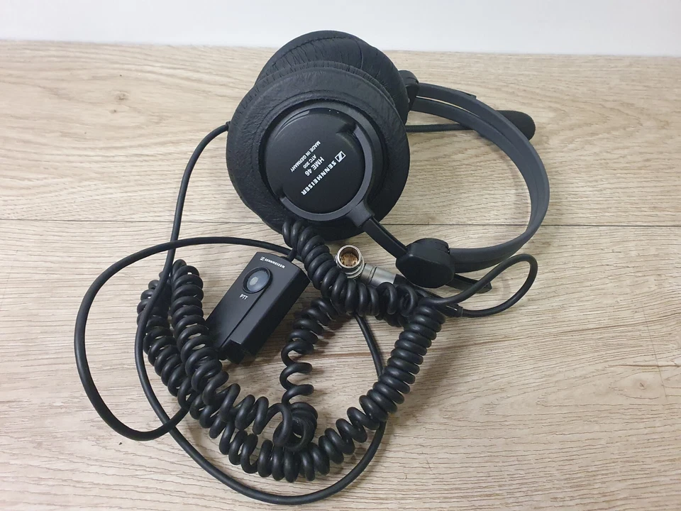 Sennheiser HME 46 Series 46-3 ATC300 On-Ear Aviation Headphones 046-95 w/ Cable, photo 1 of 5