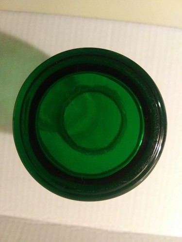 Vintage Anchor Hocking Forest Green Flared Vase 6" - Picture 6 of 6