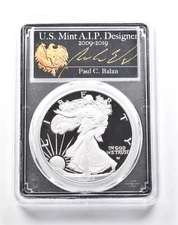 2022-W American Silver Eagle Paul C Balan FDOI PR70 DCAM PCGS *2569