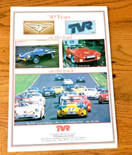 TVR S2 450 TUSCAN 40 YEARS - FRAMEABLE COLLECTIBLE ORIGINAL CLASSIC CAR ADVERT