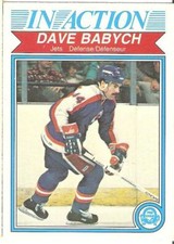 1982-83 82/83 O-Pee-Chee OPC hockey card Dave Babych IN ACTION #373 EX+