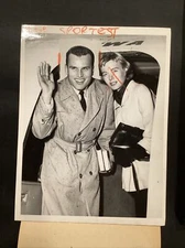 1956 John Kelly Jr, Grace’s Brother With Wife Mary To Monaco Press Photo