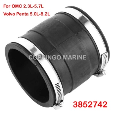 Lower Exhaust Hose Bellow For OMC Cobra & Volvo Penta Stern Drives (3852742 Fit)