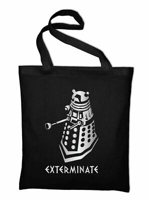 Dalek Exterminate Jutebeutel Doctor Who Tardis Beutel Stoffbeutel Baumwolltasche