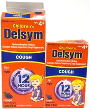 (2) Children's Delsym Cough Suppressant Sealed Grape Flavor Exp: 8/2026+