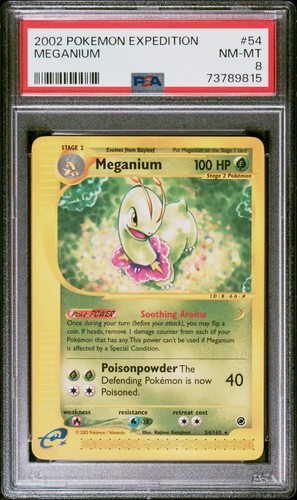 Meganium graded PSA 8 for sale on eBay