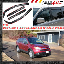 Fits Honda Crv 2007-2011 In-channel Window Visors Wind Rain Sun Guard Deflectors