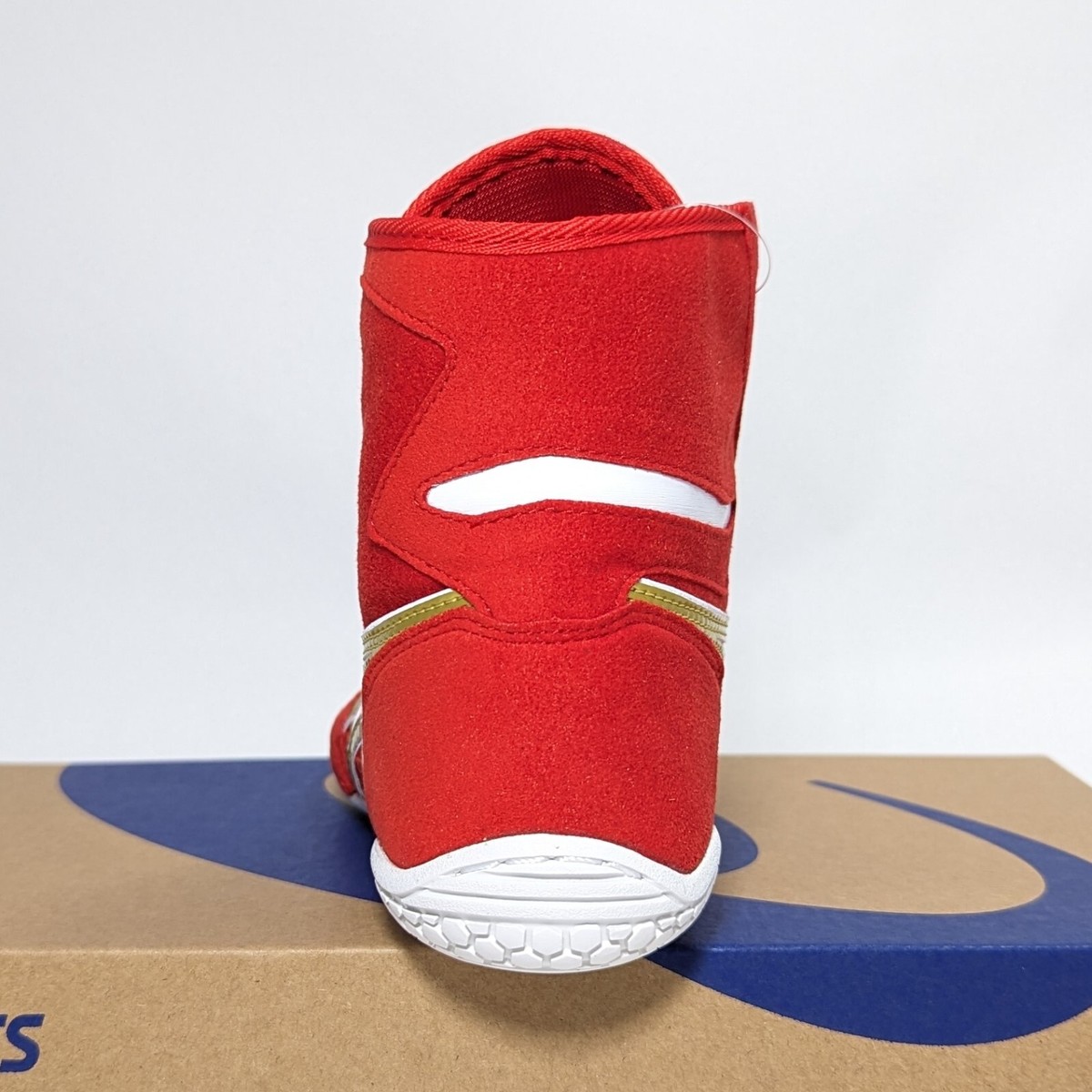 ASICS Wrestling Shoes 1083A001 Red/Gold(White) EX-EO(TWR900