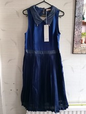 Navy Open Back Dress Size 10