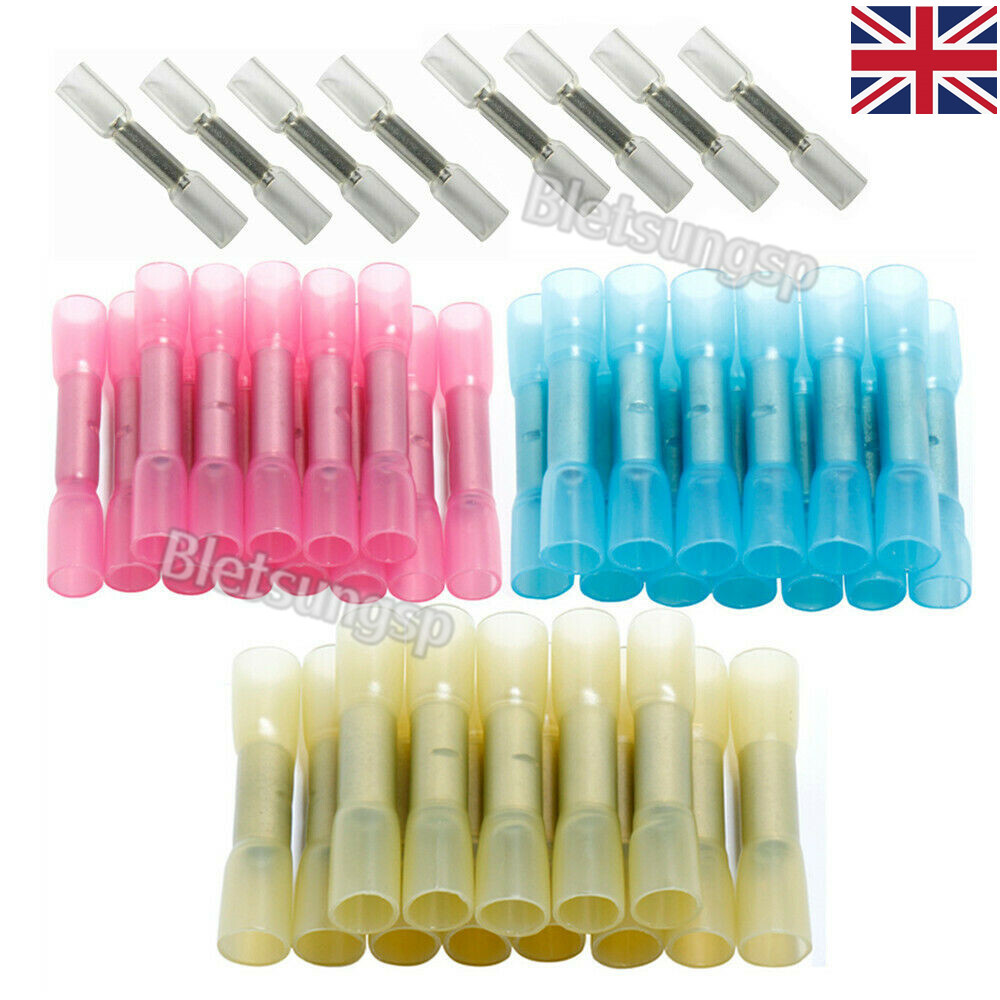 100/200 Heat Shrink Wire Connectors Crimp Terminals Waterproof