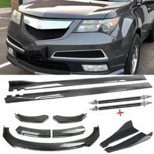 Carbon Fiber Front Bumper Lip Rear Splitter Spoiler Body Kits For Acura MDX SUV