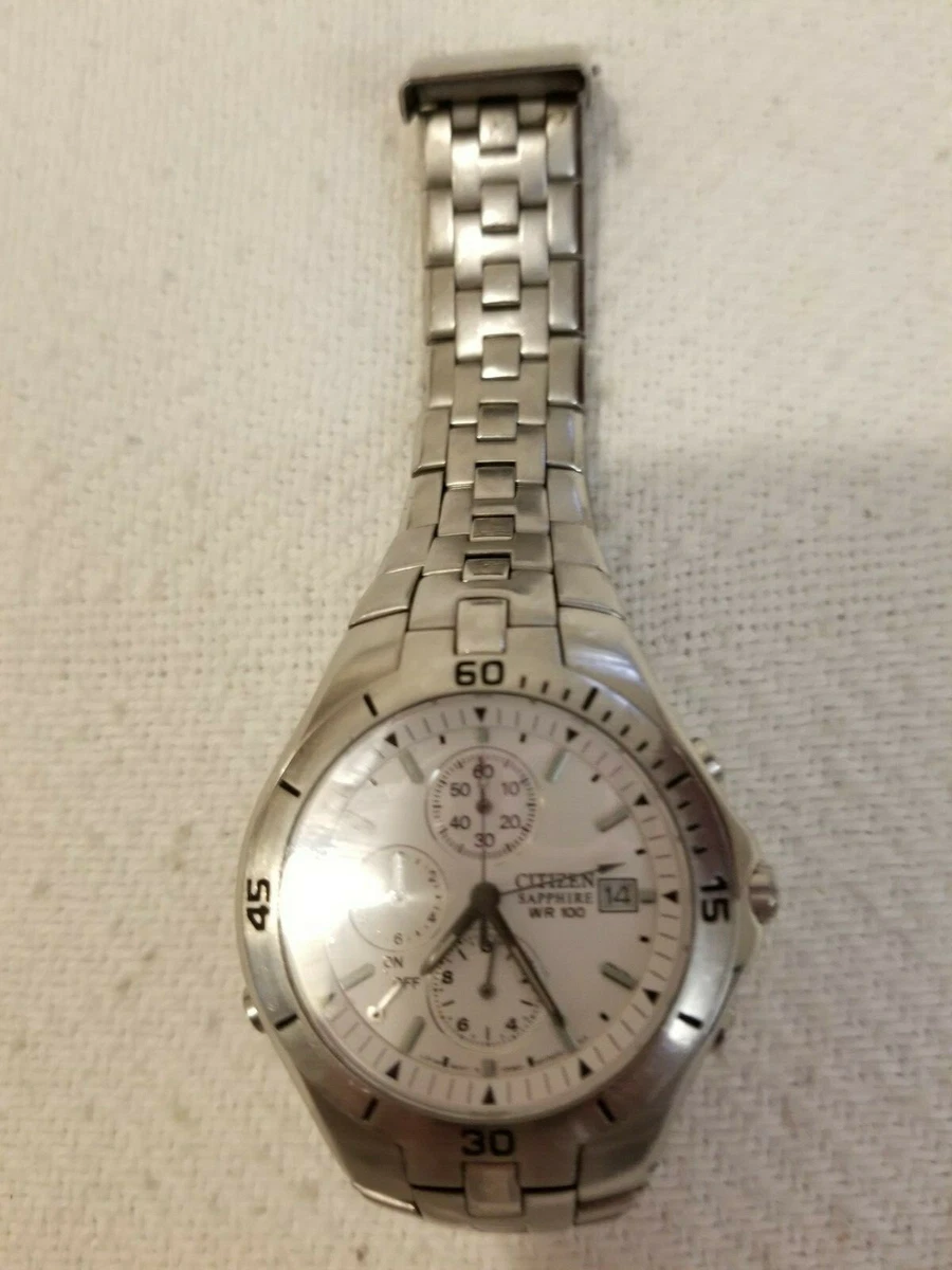 Citizen chronograph sapphire clearance wr100