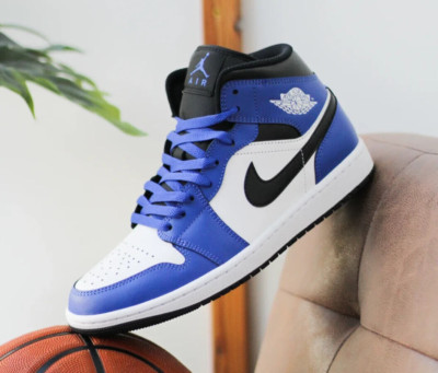 NIKE Air Jordan 1 MID ゲームロイヤル Jordan 1 Mid Game Royal - Review, On Feet, Lace Swap