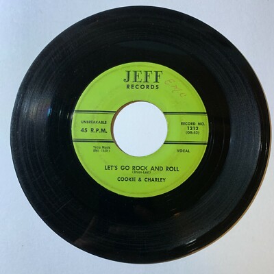 Cookie & Charley: Let's Go Rock and Roll/I Love You So - 45 Vinyl 7'' 1960 EX