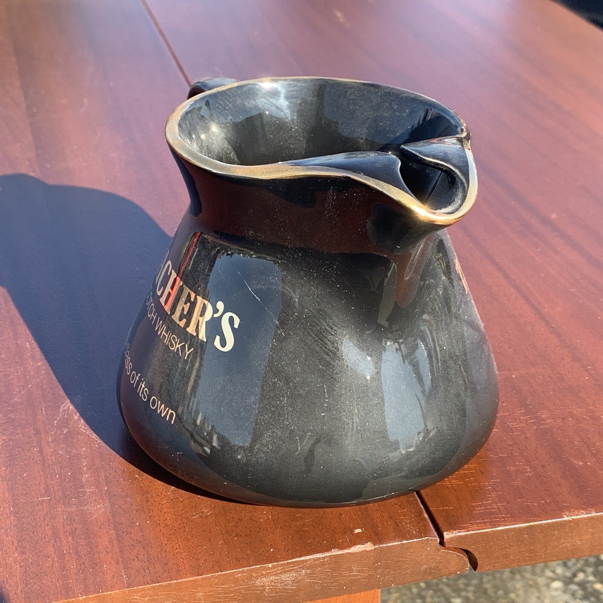 Vintage 1960s Teachers Scotch Whiskey Creamer Water Pitcher Vintage 1960s Teachers Scotch Whiskey Creamer Water Pitcher