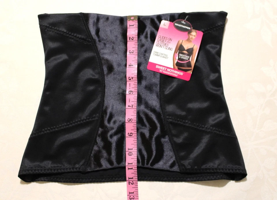 Sweet Nothings Women's Boned Waist Nipper, Size L, Color Black, New with Tags - Image 3 of 4