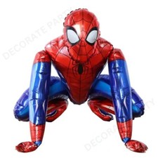 Large Spiderman Foil Balloon 3D Superhero Birthday Party Marvel Helium Balloons