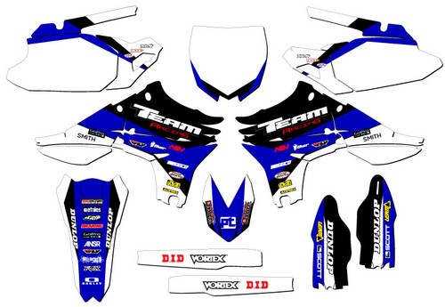 2010-2013 YAMAHA YZ 450F GRAPHICS KIT DECALS 450 F YZ450F STICKERS 2011 2012 - Foto 5 di 5