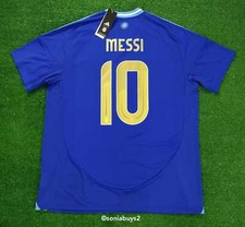 Adidas Men’s MESSI Argentina Away Soccer Jersey, IP8413, Blue Burst, Sizes