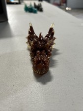 Resin Dragon Head Sculpture Glows