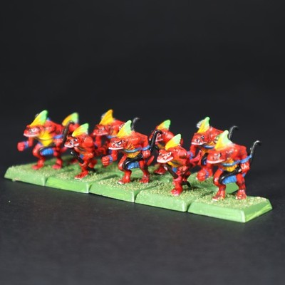 Lizardmen, Painted Skink Archers, Warhammer Fantasy , Games Workshop