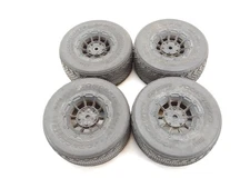 4x Jconcepts Bar Codes 3044 1/10 Short Course Truck Tires on 12mm Hex Wheels Use