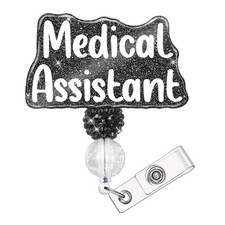 SEEVOR Medical Assistant MA Nurse Badge Reel Retractable Nursing Badge Holder...