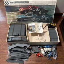 Revell Americana Home Raceway 1/32 Slot 4 Car Racing Set Vintage - READ 4 PARTS