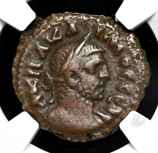 EGYPT Alexandria. Carinus. AD 283 285. Billon Tetradrachm NGC VF