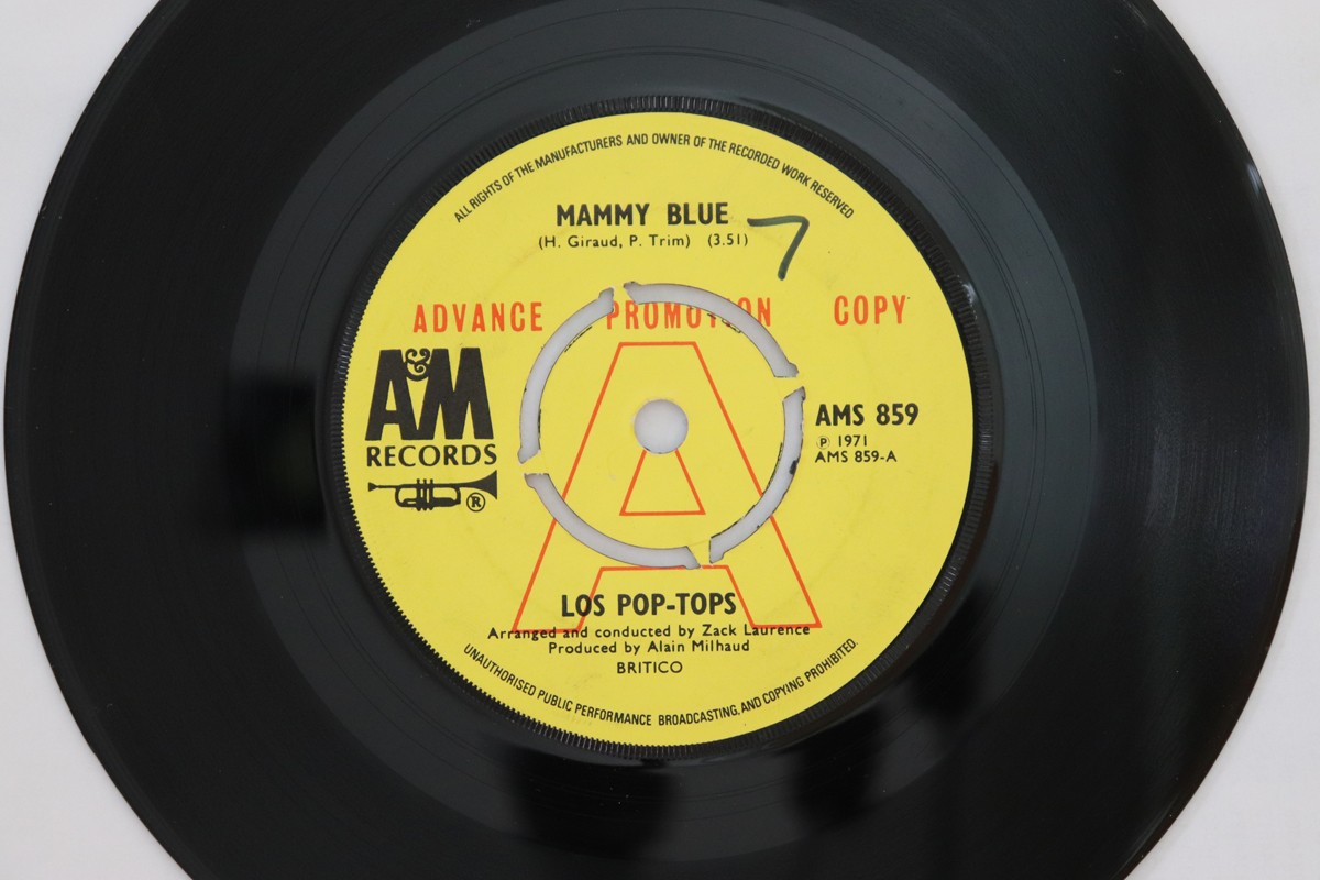英7” Los Pop-tops Mamy Blue / Road To Freedom AMS859PROMO A&amp;M RECORDS プロモ /00080 7