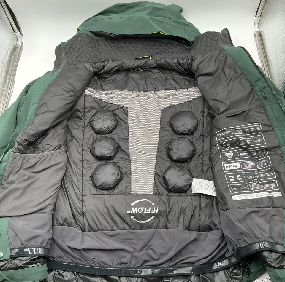 Helly Hansen 女式 WP Alphelia LIFALOFT 滑雪雪夹克-绿松石-尺寸:L — 第 2/4 张图片