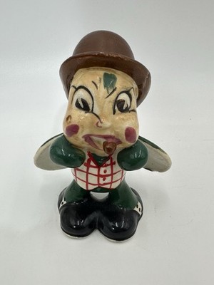 Made In Japan Anthropomorphic Lady Bug Bee Bug With Cigar Figurine 1950's