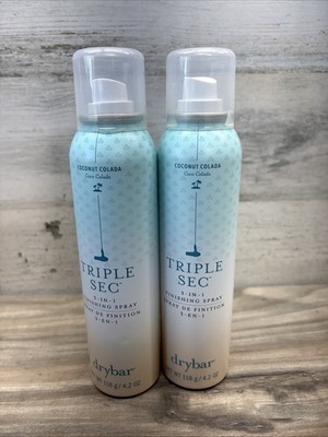2-Drybar Triple Sec 3-In-1 Finishing Spray Volume FULL size 4.2oz COCONUT COLADA