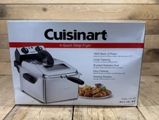 *NIB* Cuisinart 4Qt. Stainless Steel Deep Fryer W/Viewing Window
