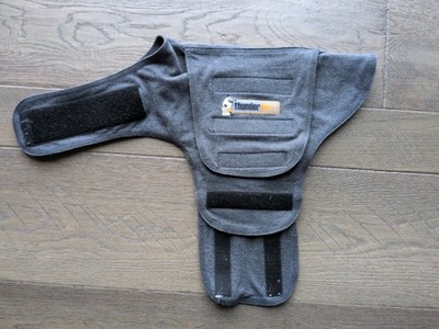 ThunderShirt Dog Anxiety Vest Gray Size Small Calming Wrap Jacket