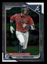 2024 Bowman #BCP-130 Sabin Ceballos Chrome Prospects Atlanta Braves