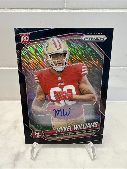 2025 Panini Prizm Mykel Williams BLACK SHIMMER FOTL SSP 1/1 RC Rookie Auto 49ers